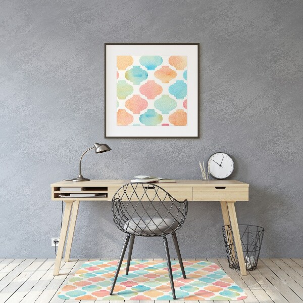 Tappeto per sedia con ruote Modello Colorato