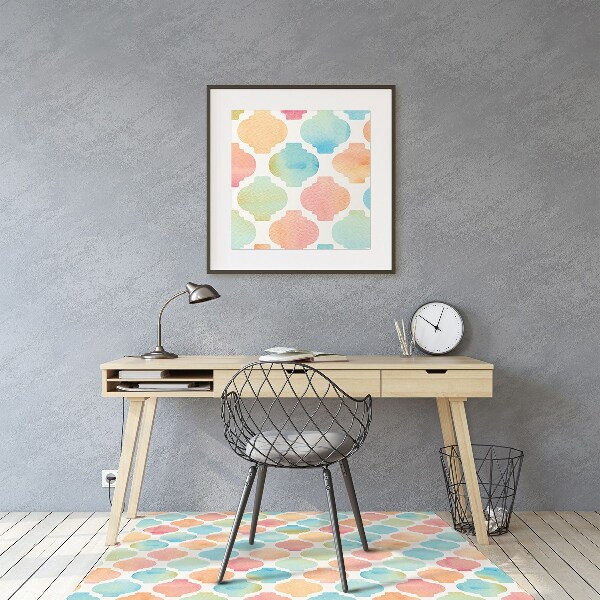 Tappeto per sedia con ruote Modello Colorato