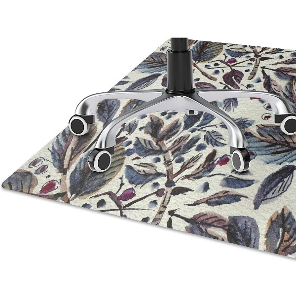 Tappeto per sedia con ruote Foglie Vintage