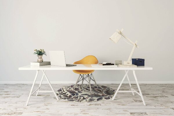 Tappeto per sedia con ruote Foglie Vintage