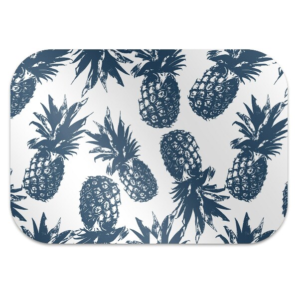 Tappeto per sedia con ruote Ananas Grigi