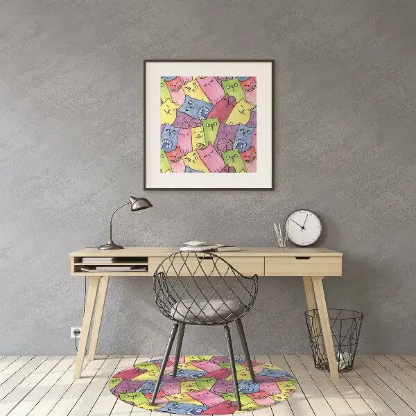 Tappeto salvapavimento Gatti Felici