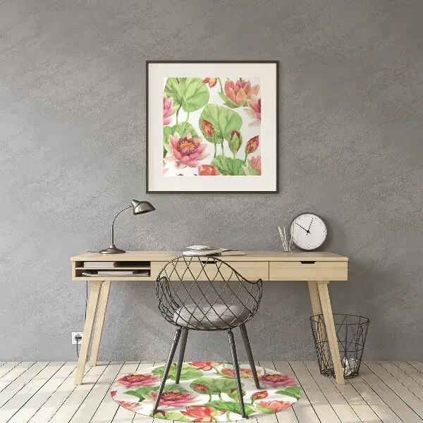 Tappeto salvapavimento Foglie Di Fiori Di Lotos
