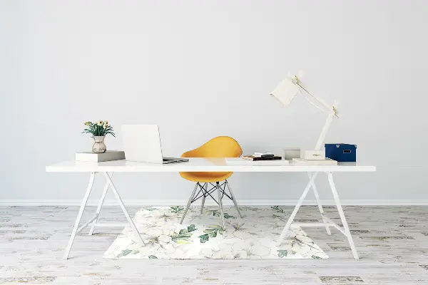 Tappeto per sedia con ruote Fiori