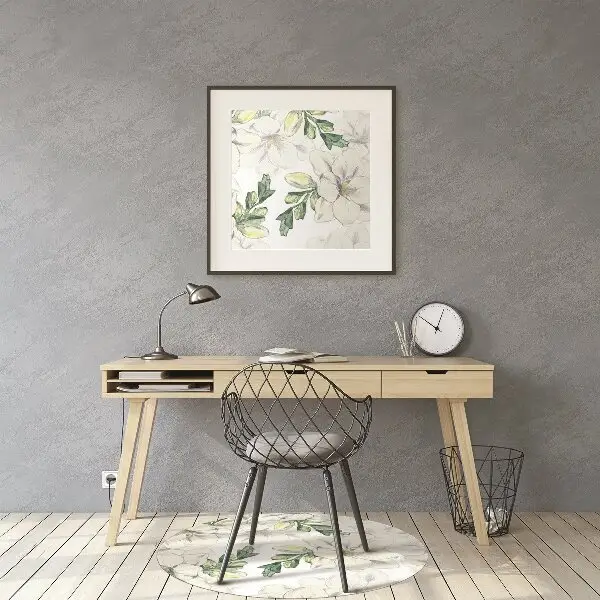 Tappeto per sedia con ruote Fiori