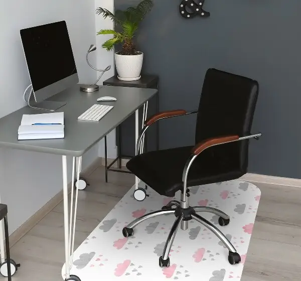 Tappeto sotto sedia ufficio Nuvole Minimaliste