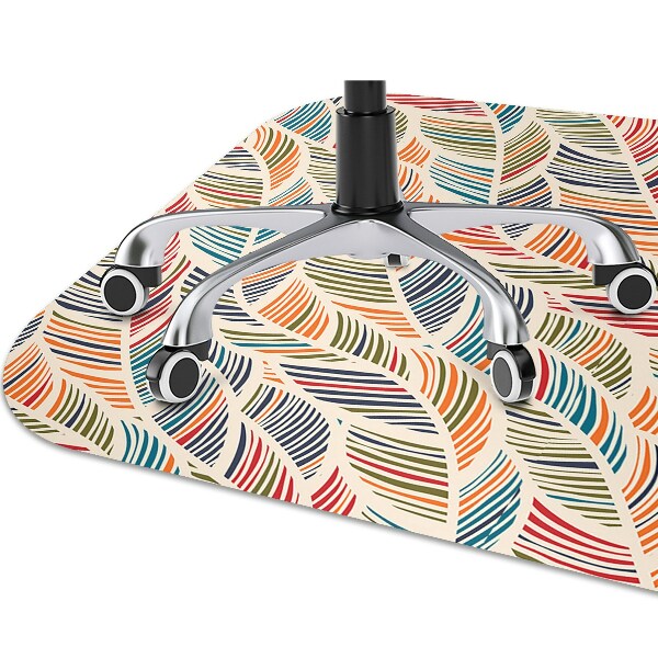 Tappeto per sedia con ruote Onde Colorate
