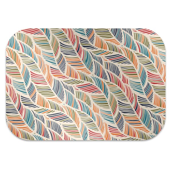 Tappeto per sedia con ruote Onde Colorate