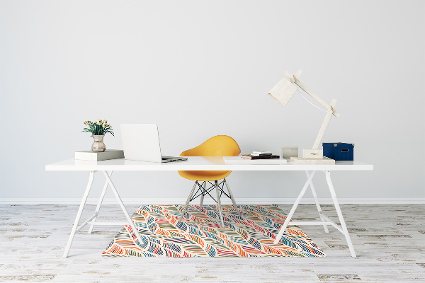 Tappeto per sedia con ruote Onde Colorate