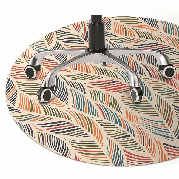 Tappeto per sedia con ruote Onde Colorate