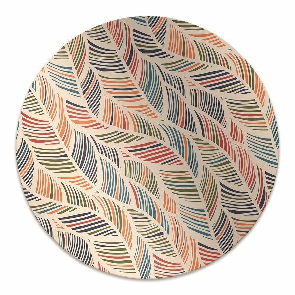 Tappeto per sedia con ruote Onde Colorate
