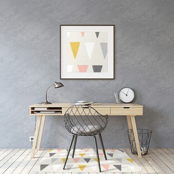 Tappeto per sedia con ruote Pattern Triangolare