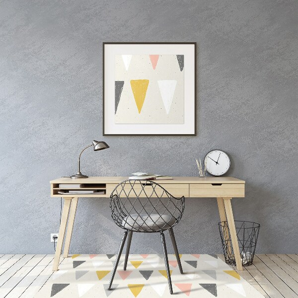 Tappeto per sedia con ruote Pattern Triangolare