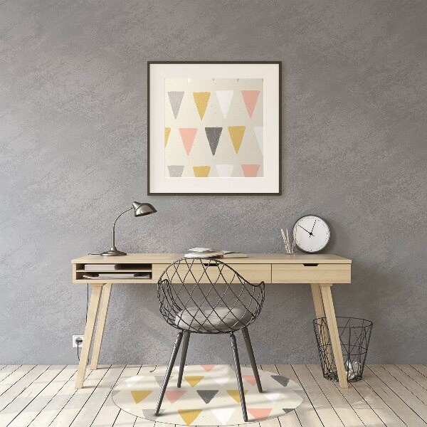 Tappeto per sedia con ruote Pattern Triangolare