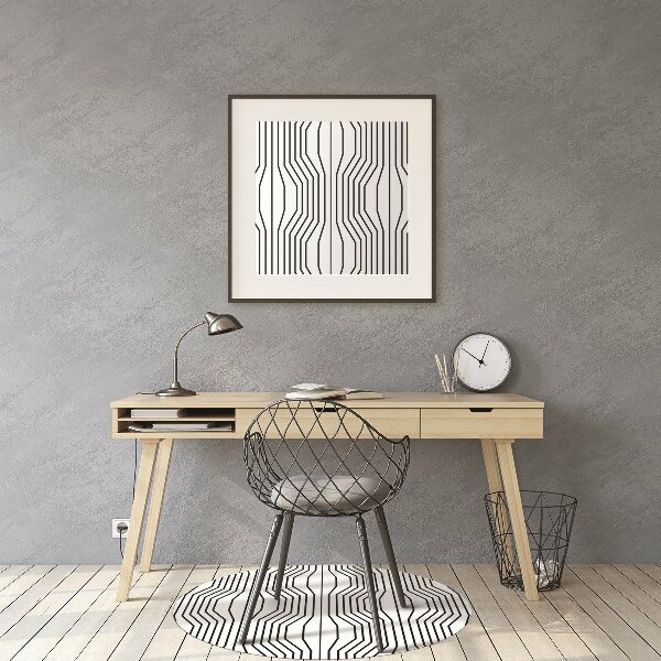 Tappeto sedia ufficio Illusione Geometrica