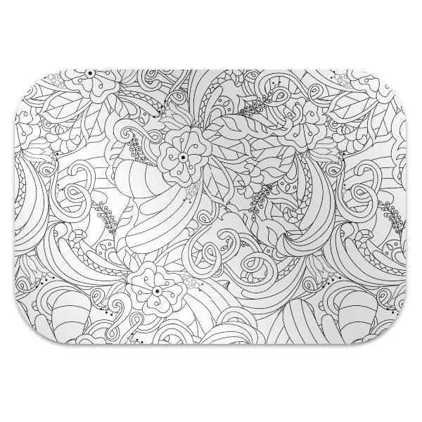 Tappeto per sedia con ruote Pattern Doodle