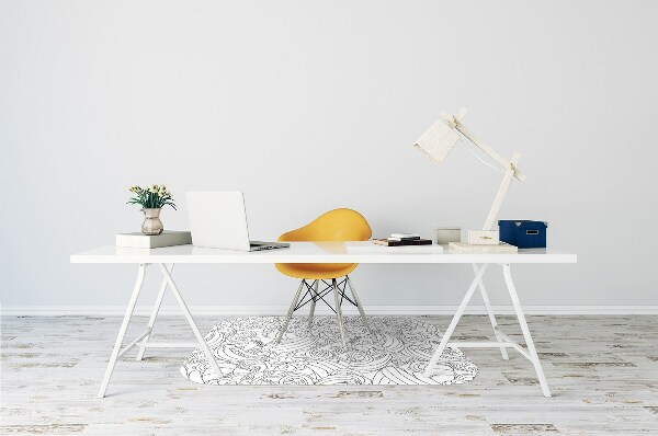 Tappeto per sedia con ruote Pattern Doodle