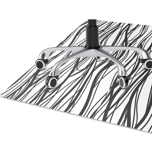 Tappeto per sedia con ruote Linee Ondulate