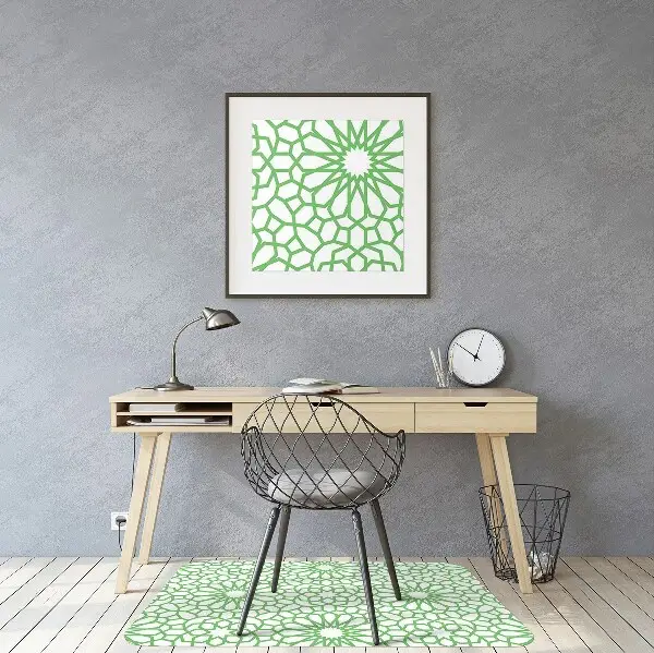Tappeto per sedia con ruote Fiori Orientali