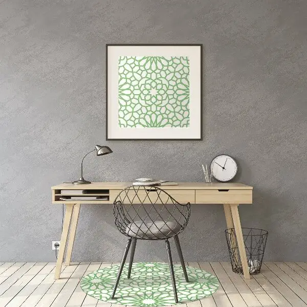 Tappeto per sedia con ruote Fiori Orientali