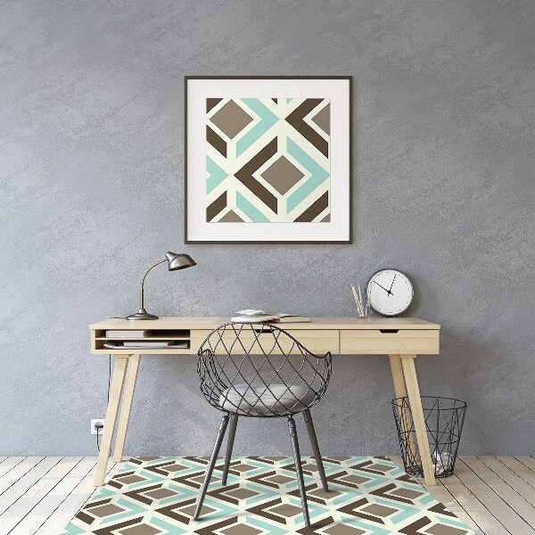 Tappeto per sedia con ruote Pattern Retrò