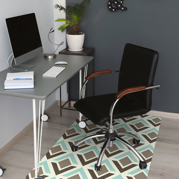 Tappeto per sedia con ruote Pattern Retrò