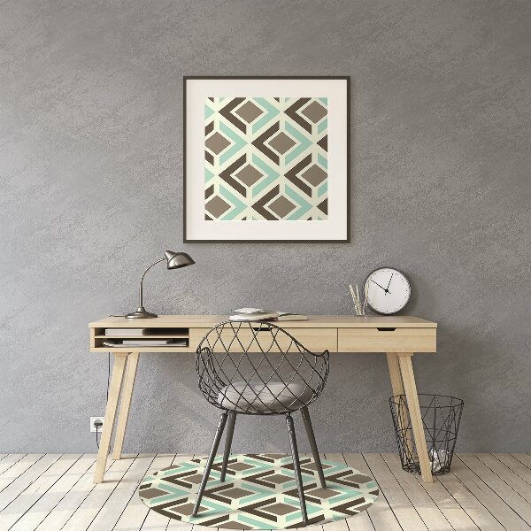 Tappeto per sedia con ruote Pattern Retrò