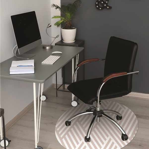 Tappeto per sedia con ruote Linee Di Pattern Rotte