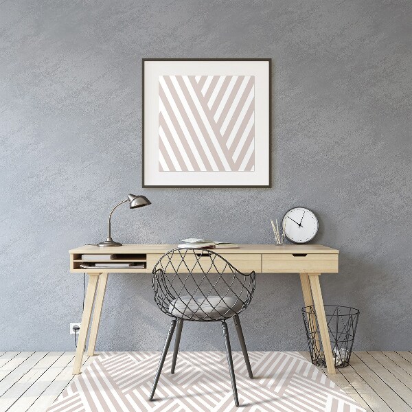 Tappeto per sedia con ruote Linee Di Pattern Rotte