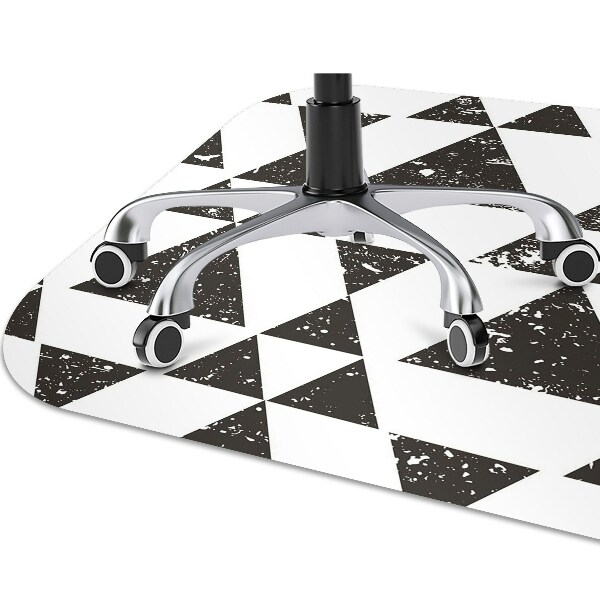 Tappeto salvapavimento Triangoli In Bianco E Nero