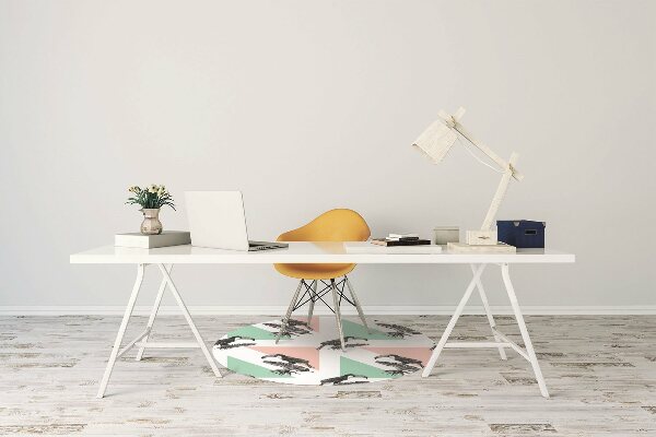 Tappeto per sedia con ruote Toucan Con I Triangoli