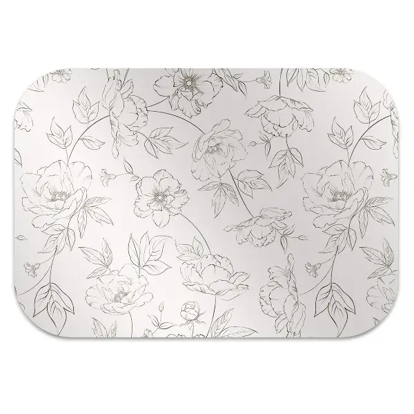 Tappeto sedia ufficio Fiori Abbozzati