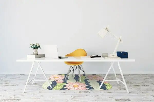 Tappeto per sedia con ruote Fiori Di Cactus