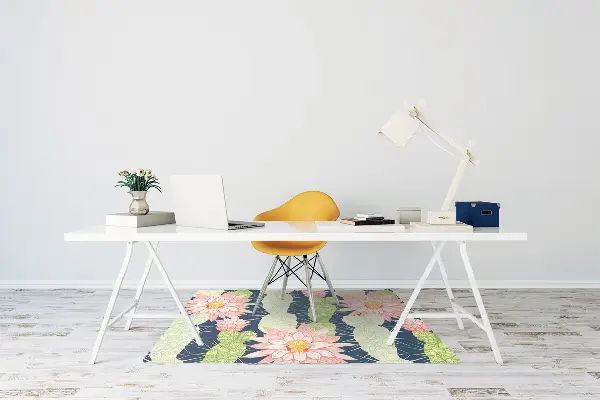 Tappeto per sedia con ruote Fiori Di Cactus