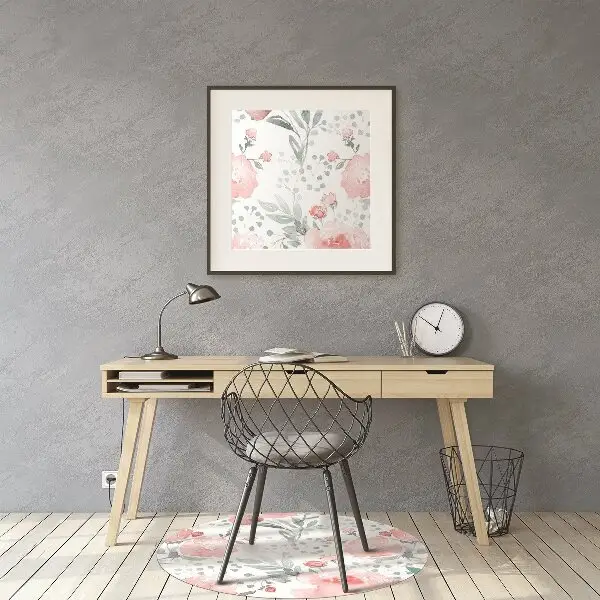 Tappeto per sedia con ruote Poppies Dipinti