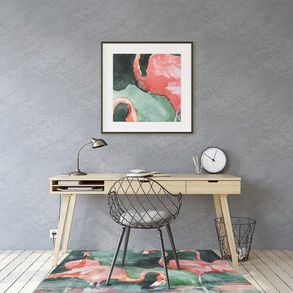 Tappeto salvapavimento Flamingos Dipinti