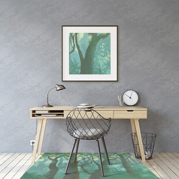 Tappeto per sedia con ruote Foresta Oscura