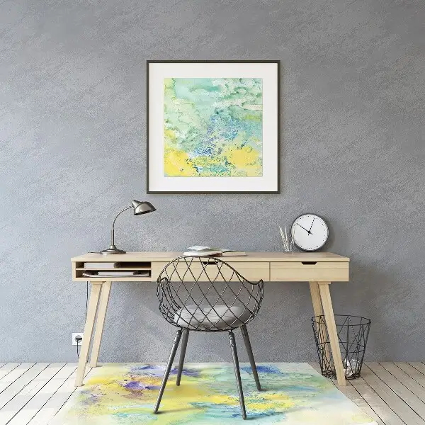 Tappeto per sedia con ruote Macchie Colorate