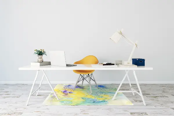 Tappeto per sedia con ruote Macchie Colorate