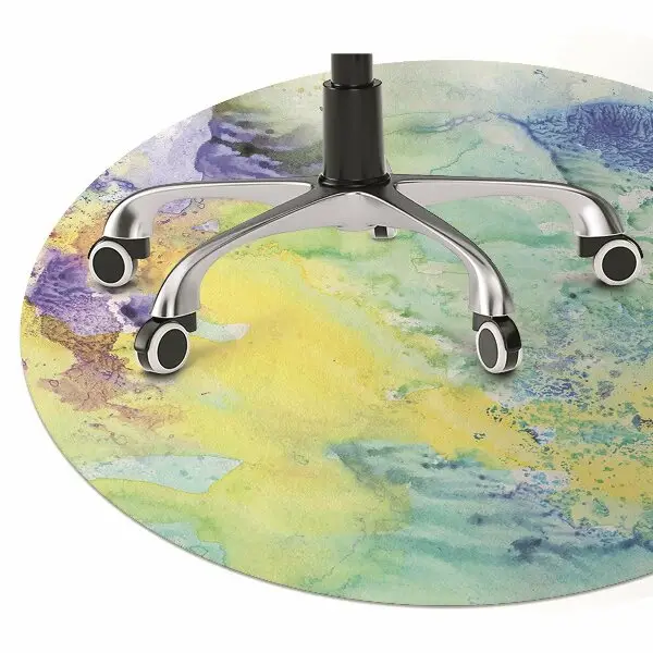 Tappeto per sedia con ruote Macchie Colorate