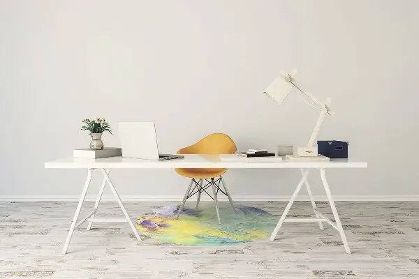 Tappeto per sedia con ruote Macchie Colorate