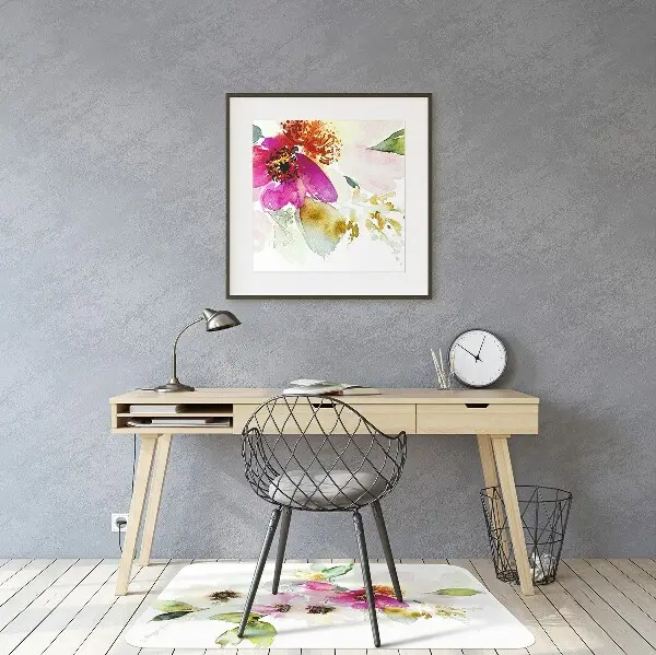 Tappeto per sedia con ruote Mazzo Di Fiori