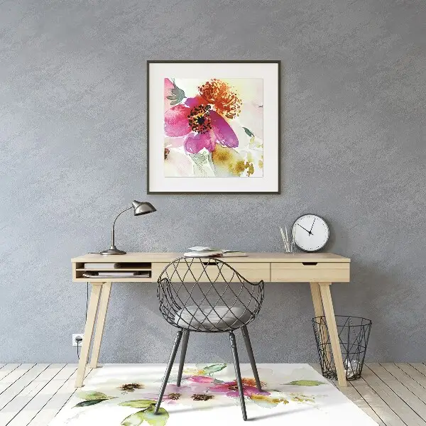 Tappeto per sedia con ruote Mazzo Di Fiori