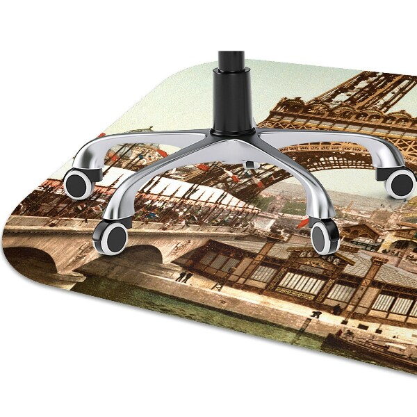 Tappeto per sedia con ruote Torre Retrò Eiffel