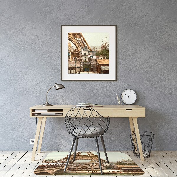 Tappeto per sedia con ruote Torre Retrò Eiffel