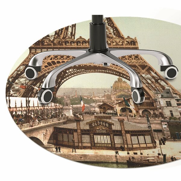 Tappeto per sedia con ruote Torre Retrò Eiffel