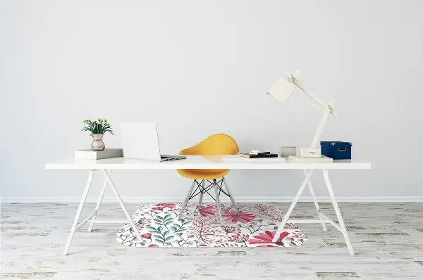 Tappeto per sedia con ruote Pattern Floreale