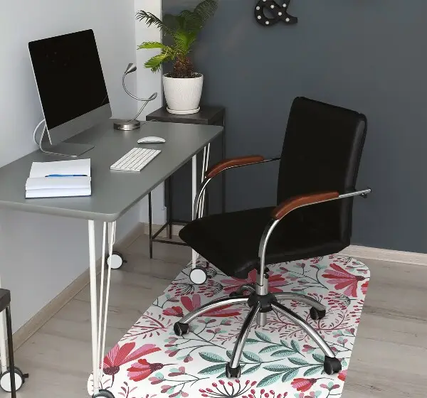 Tappeto per sedia con ruote Pattern Floreale