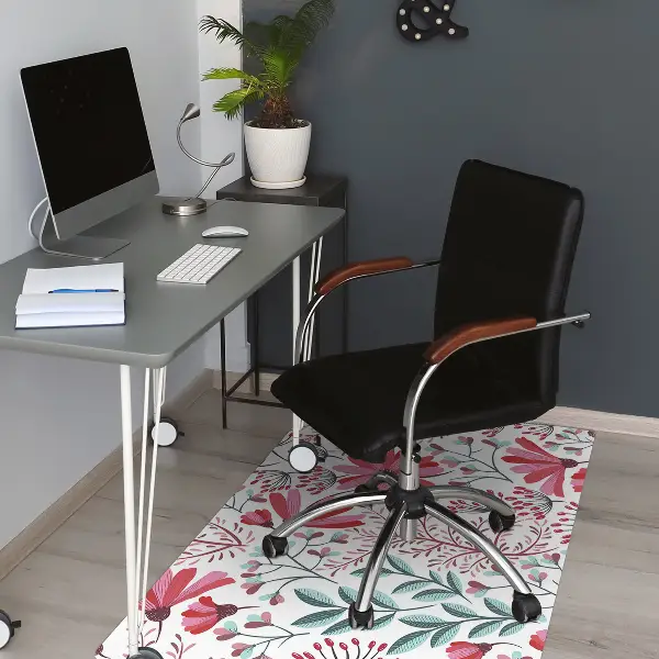 Tappeto per sedia con ruote Pattern Floreale