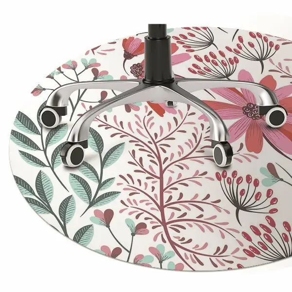 Tappeto per sedia con ruote Pattern Floreale